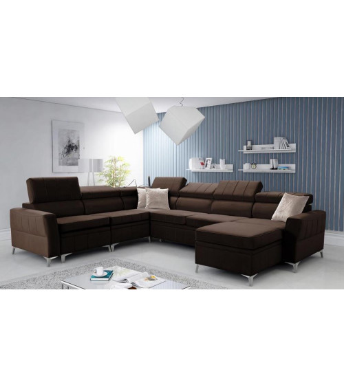 Sofá rinconera convertible BARTEZ VII 328 x 272 x 174 cm en varios colores