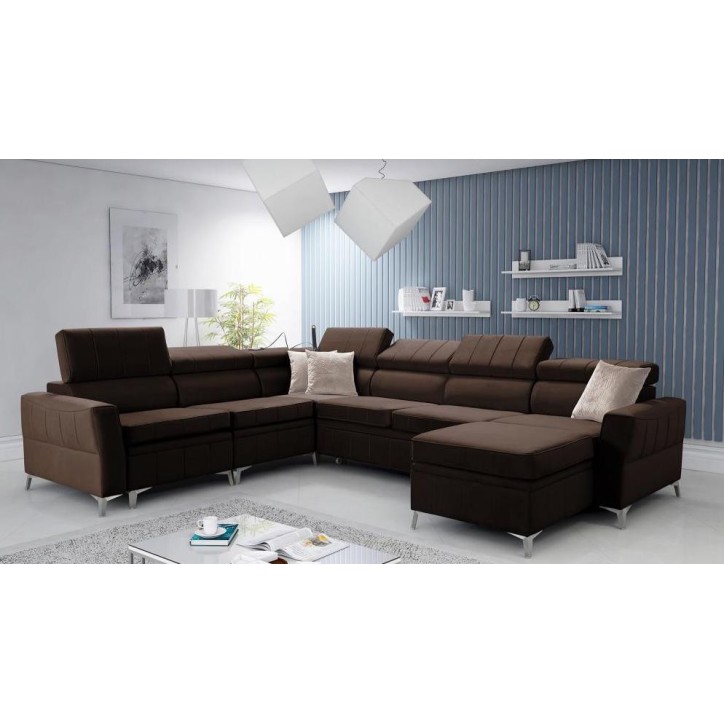 copy of Canapé d'angle reversible ANDRE 202 x 85 cm en plusieurs couleurs