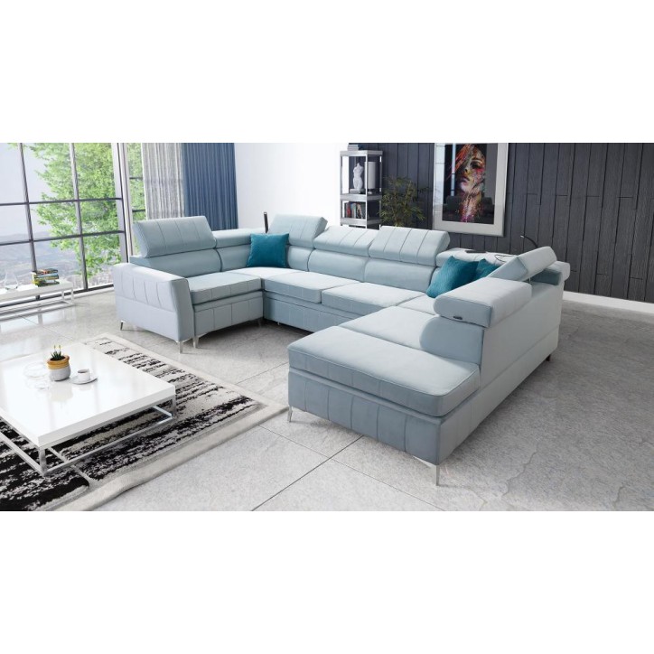 copy of Canapé d'angle reversible convertible ANDRE 202 x 85 cm en plusieurs couleurs