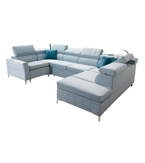 copy of Canapé d'angle reversible convertible ANDRE 202 x 85 cm en plusieurs couleurs