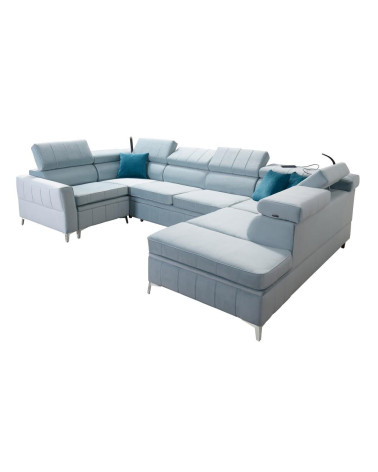 copy of Canapé d'angle reversible convertible ANDRE 202 x 85 cm en plusieurs couleurs