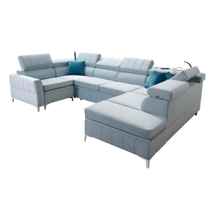 Canapé d'angle convertible BARTEZ V 362 x 196 x 218 cm en plusieurs couleurs Canapé d'angle convertible BARTEZ V 362 x 196 x 218 cm en plusieurs couleurs