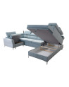 Canapé d'angle convertible BARTEZ V 362 x 196 x 218 cm en plusieurs couleurs