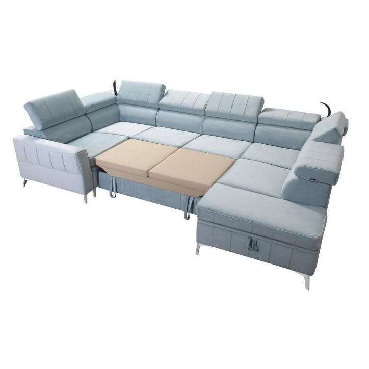 Canapé d'angle convertible BARTEZ V 362 x 196 x 218 cm en plusieurs couleurs Canapé d'angle convertible BARTEZ V 362 x 196 x 218 cm en plusieurs couleurs