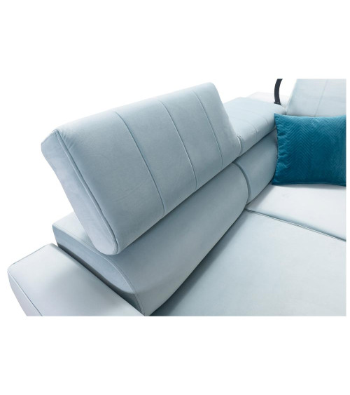Canapé d'angle convertible ANDRE 202 x 85 cm en plusieurs couleurs