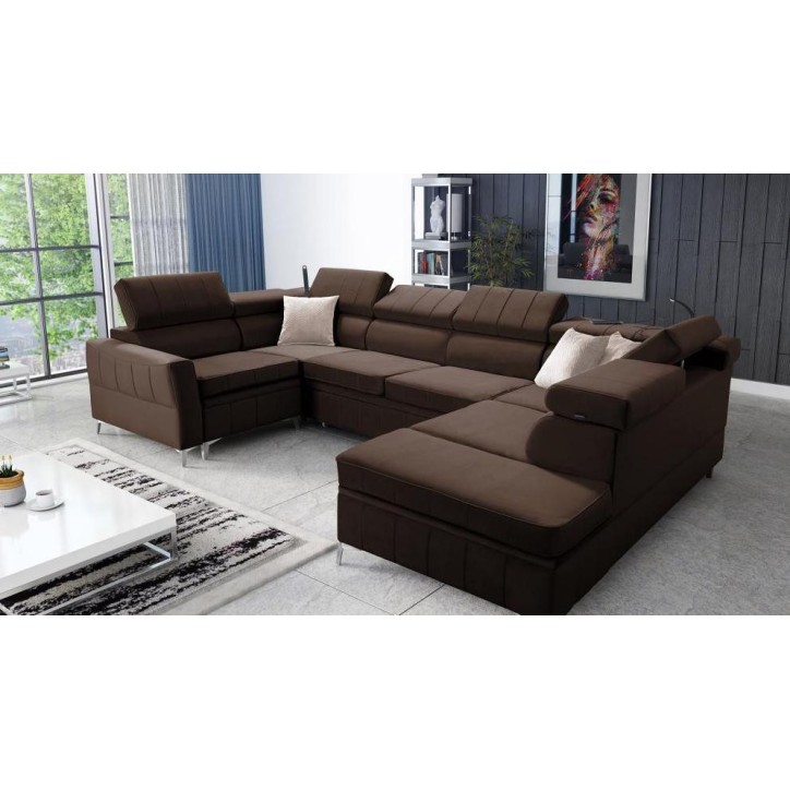 copy of Canapé d'angle reversible convertible ANDRE 202 x 85 cm en plusieurs couleurs