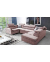 Canapé d'angle convertible BARTEZ V 362 x 196 x 218 cm en plusieurs couleurs