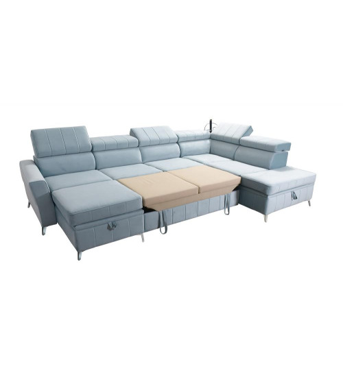 Sofá rinconera convertible BARTEZ VI 328 x 174 x 218 cm en varios colores