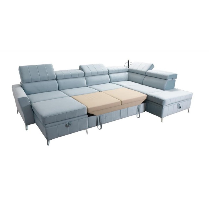 copy of Canapé d'angle reversible ANDRE 202 x 85 cm en plusieurs couleurs