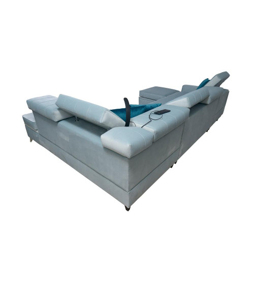 Divano angolare trasformabile BARTEZ VI 328 x 174 x 218 cm in vari colori