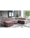 Canapé d'angle convertible BARTEZ VI 328 x 174 x 218 cm en plusieurs couleurs