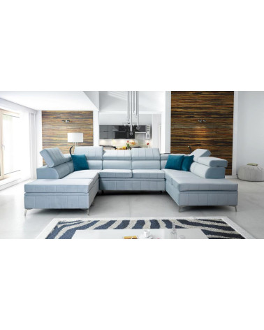 Divano angolare trasformabile BARTEZ VIII 362 x 227 x 218 cm in vari colori