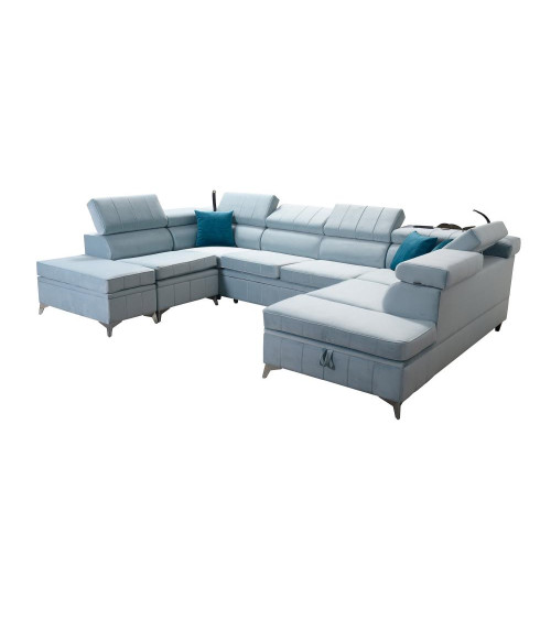 copy of Canapé d'angle reversible ANDRE 202 x 85 cm en plusieurs couleurs
