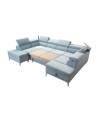 Canapé d'angle convertible BARTEZ VIII 362 x 227 x 218 cm en plusieurs couleurs