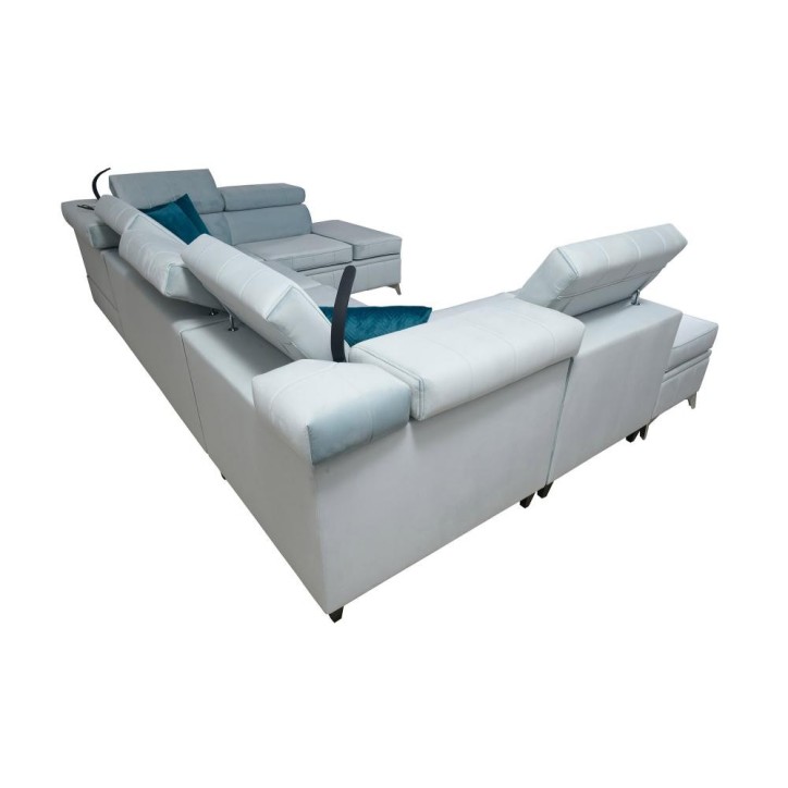 Canapé d'angle convertible BARTEZ VIII 362 x 227 x 218 cm en plusieurs couleurs