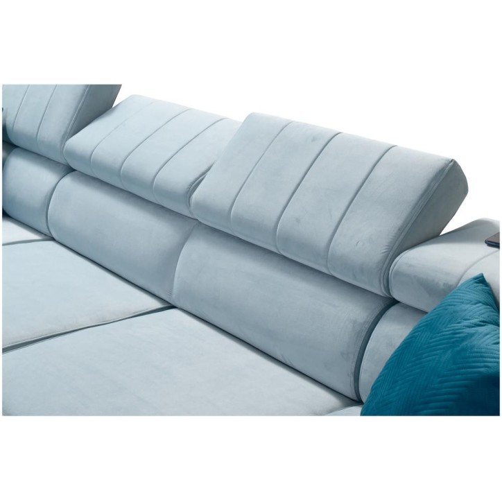 Canapé d'angle convertible BARTEZ VIII 362 x 227 x 218 cm en plusieurs couleurs