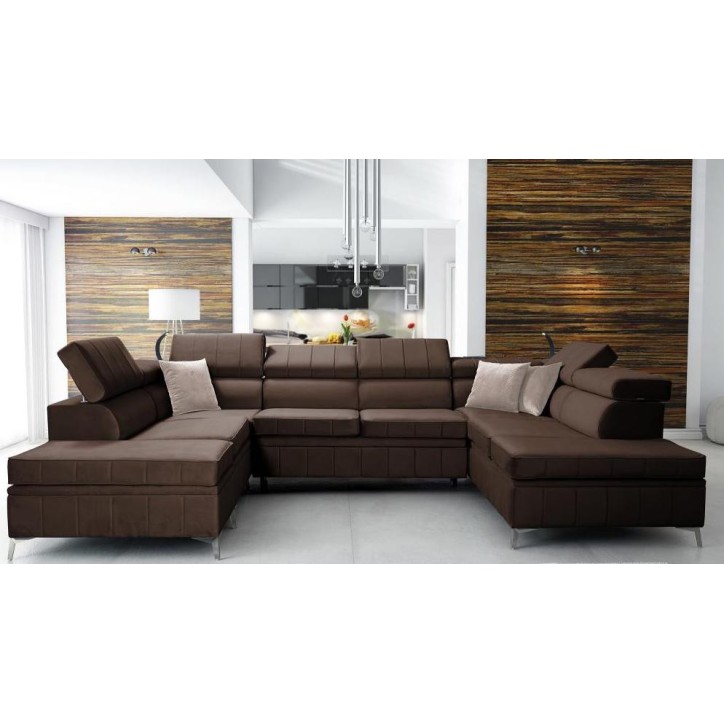 copy of Canapé d'angle reversible ANDRE 202 x 85 cm en plusieurs couleurs