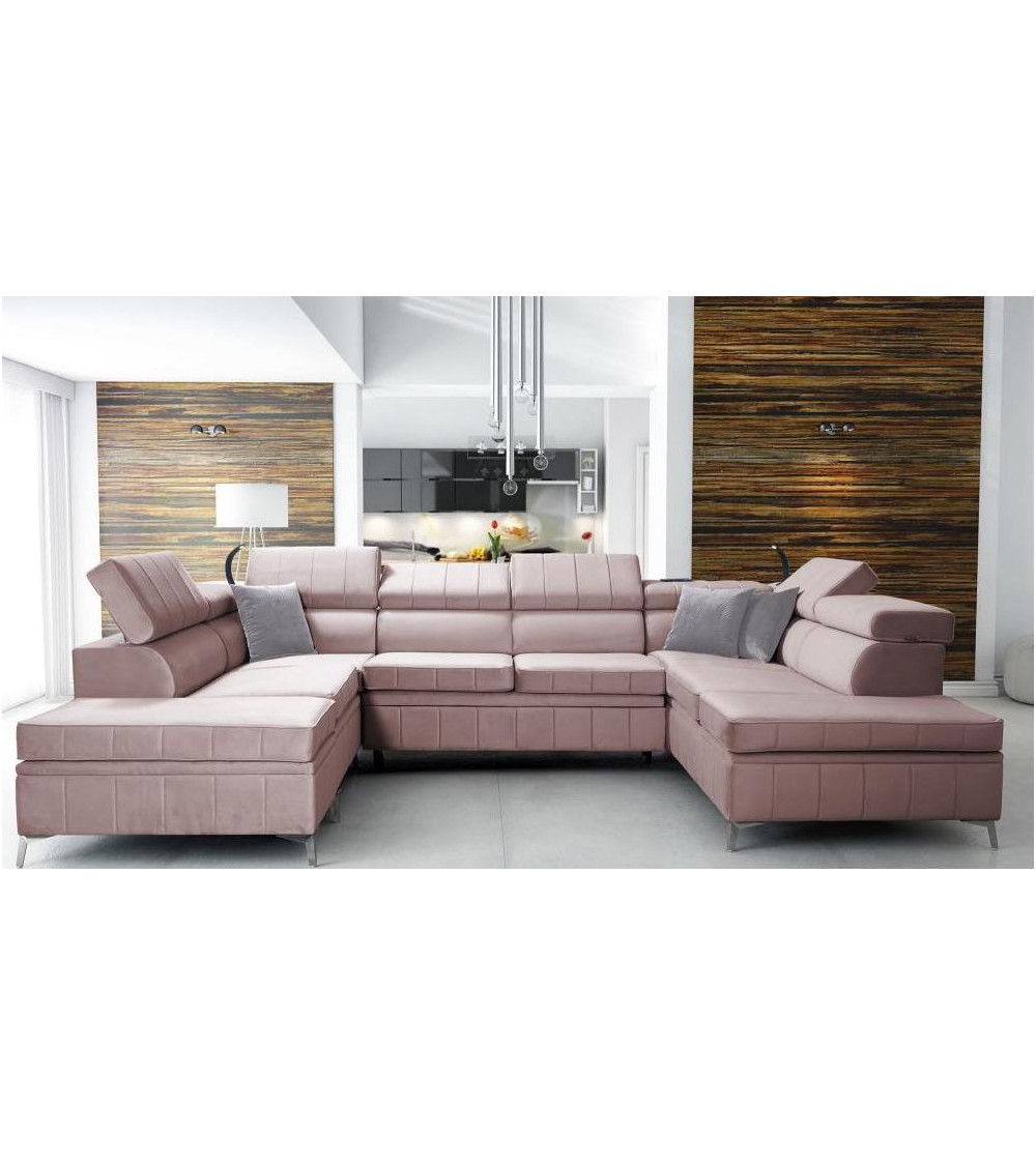 copy of Canapé d'angle reversible ANDRE 202 x 85 cm en plusieurs couleurs
