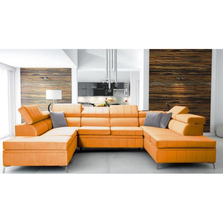 copy of Canapé d'angle reversible ANDRE 202 x 85 cm en plusieurs couleurs