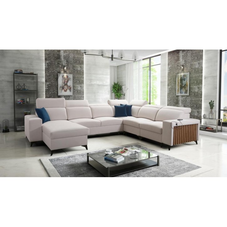 copy of Canapé d'angle reversible convertible ANDRE 202 x 85 cm en plusieurs couleurs