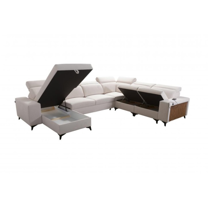 copy of Canapé d'angle reversible ANDRE 202 x 85 cm en plusieurs couleurs