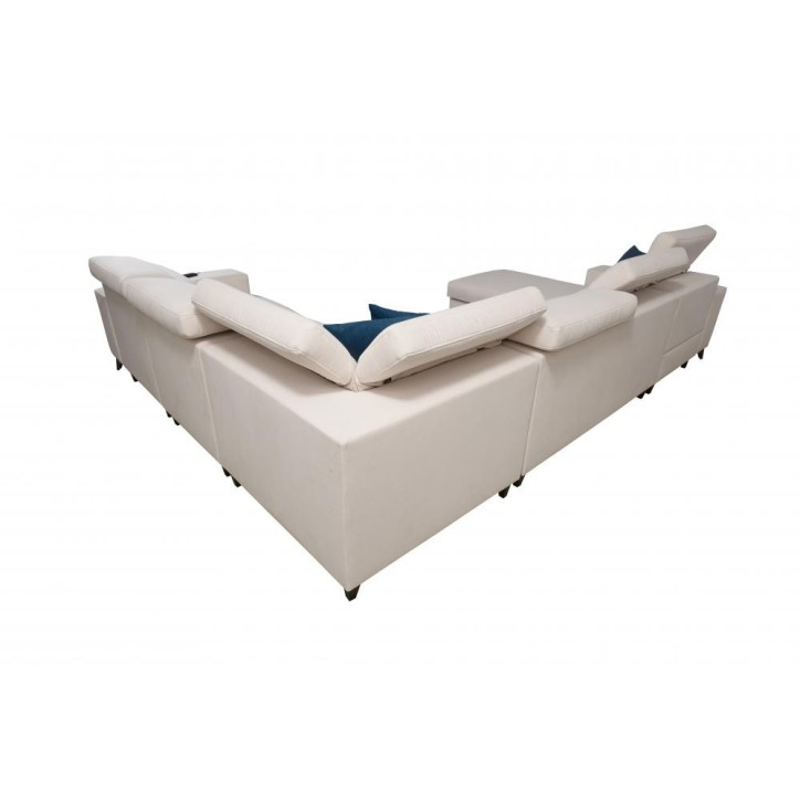 Canapé d'angle convertible BARTONE VIII 361 x 183 x 283 cm en plusieurs couleurs