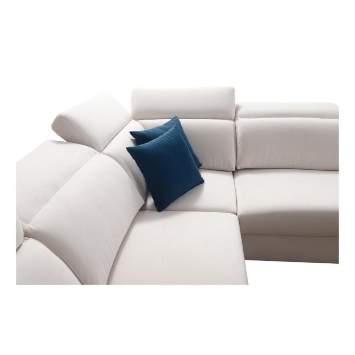 Canapé d'angle convertible BARTONE VIII 361 x 183 x 283 cm en plusieurs couleurs