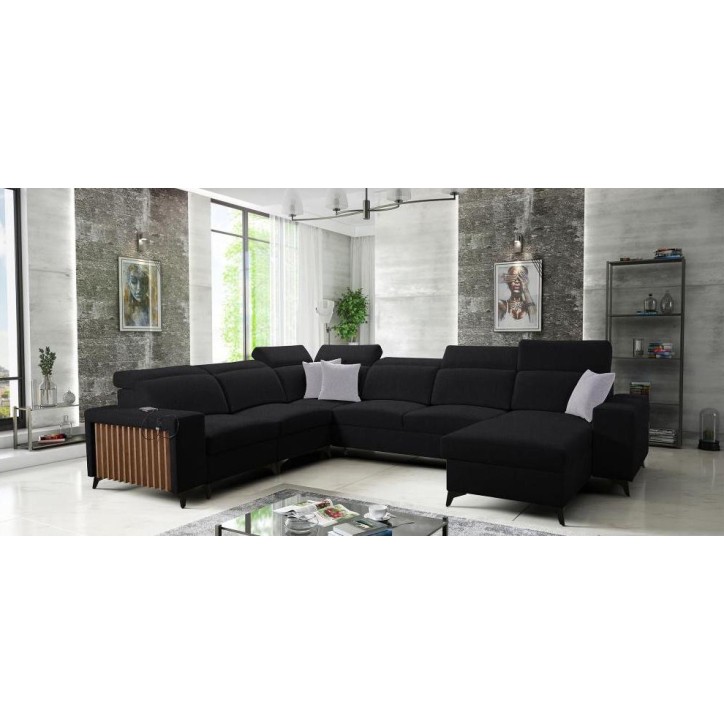 copy of Canapé d'angle reversible ANDRE 202 x 85 cm en plusieurs couleurs
