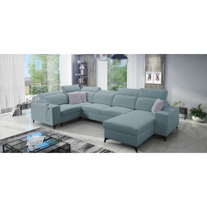 copy of Canapé d'angle reversible convertible ANDRE 202 x 85 cm en plusieurs couleurs
