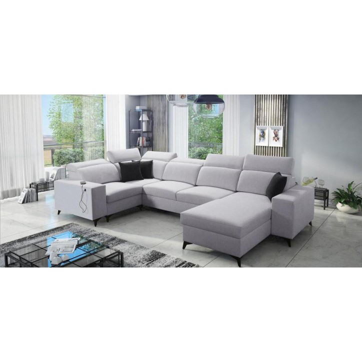 copy of Canapé d'angle reversible ANDRE 202 x 85 cm en plusieurs couleurs