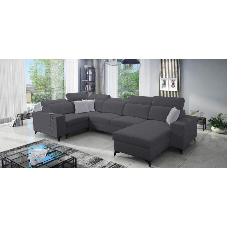 copy of Canapé d'angle reversible convertible ANDRE 202 x 85 cm en plusieurs couleurs