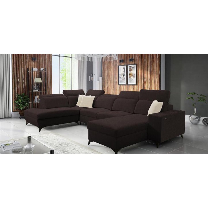 copy of Canapé d'angle reversible convertible ANDRE 202 x 85 cm en plusieurs couleurs