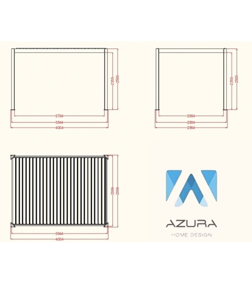 Pergola Victoire 4x3m en aluminium