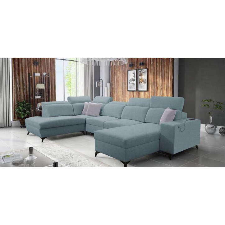 copy of Canapé d'angle reversible ANDRE 202 x 85 cm en plusieurs couleurs