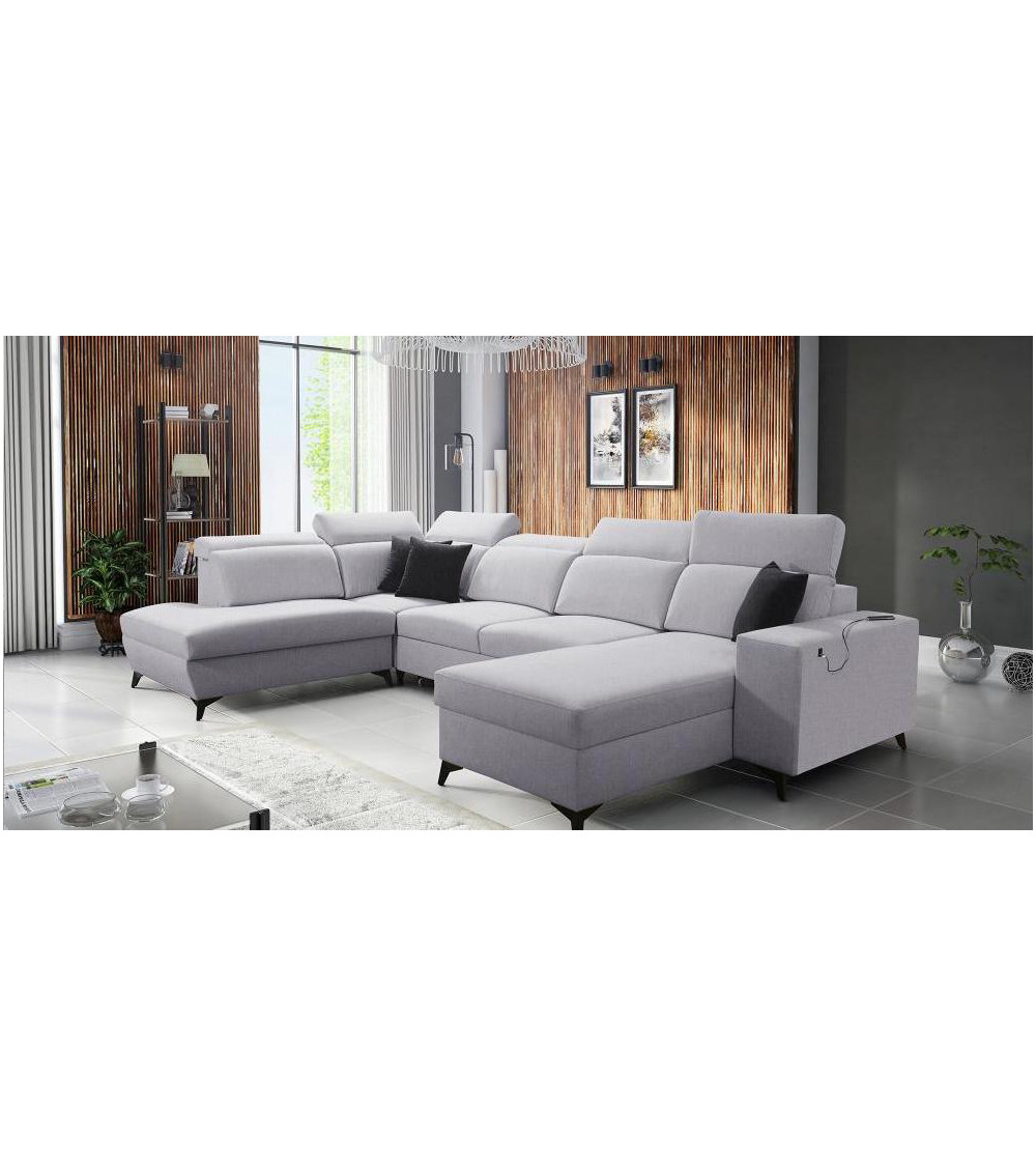 Sofá rinconera convertible BARTONE VI MIX 363 x 183 x 224 cm en varios colores