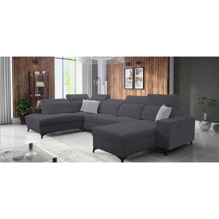 Sofá rinconera convertible BARTONE VI MIX 363 x 183 x 224 cm en varios colores