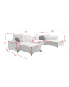 copy of Canapé d'angle reversible convertible ANDRE 202 x 85 cm en plusieurs couleurs