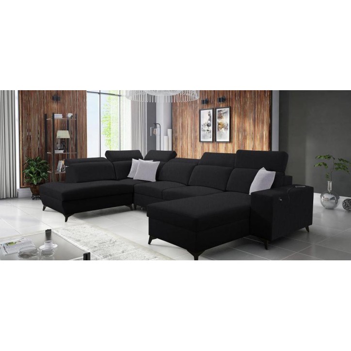 copy of Canapé d'angle reversible ANDRE 202 x 85 cm en plusieurs couleurs