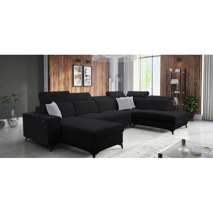 copy of Canapé d'angle reversible ANDRE 202 x 85 cm en plusieurs couleurs