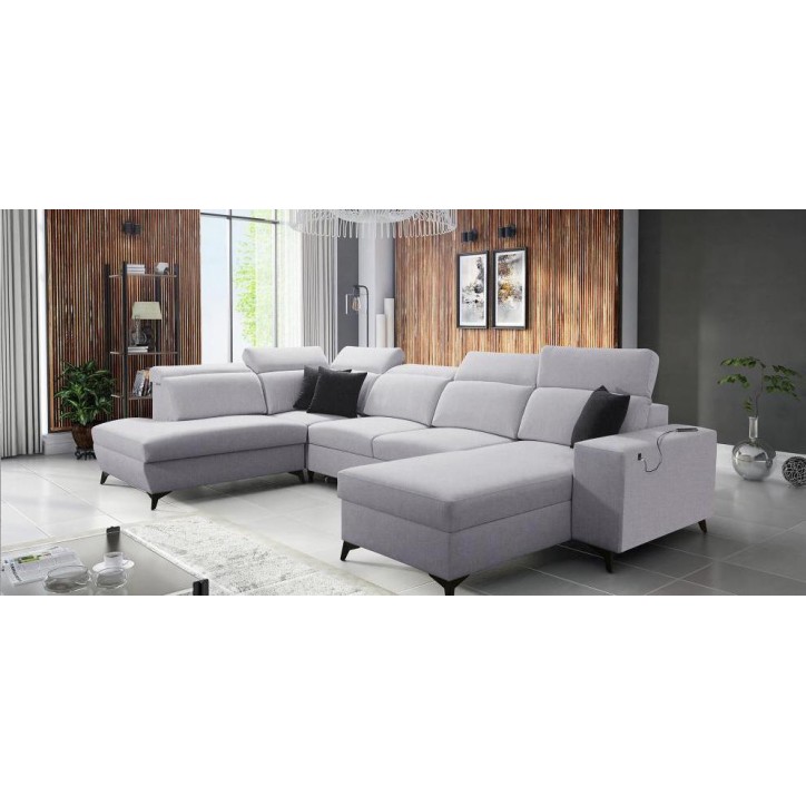 copy of Canapé d'angle reversible ANDRE 202 x 85 cm en plusieurs couleurs