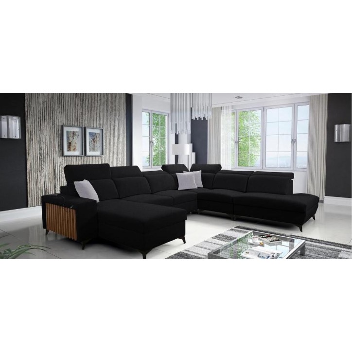 copy of Canapé d'angle reversible ANDRE 202 x 85 cm en plusieurs couleurs