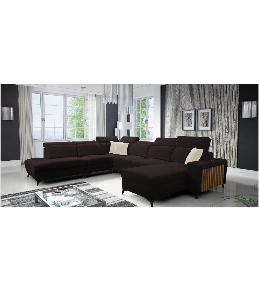 Sofá rinconera convertible BARTONE X 361 x 183 x 300 cm en varios colores