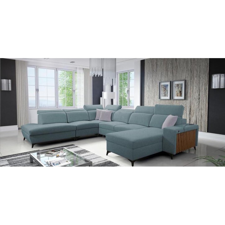 copy of Canapé d'angle reversible ANDRE 202 x 85 cm en plusieurs couleurs