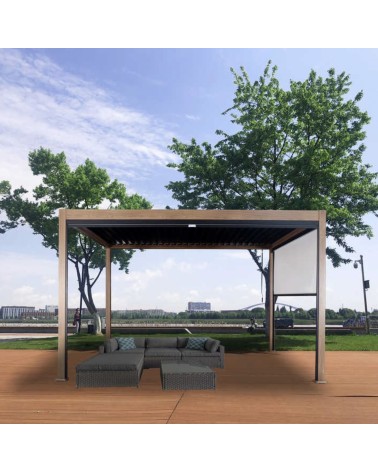 Pergola Cathy - alu 3x3m avec 2 stores