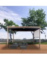 Pergola Cathy - alu 3x3m avec 2 stores