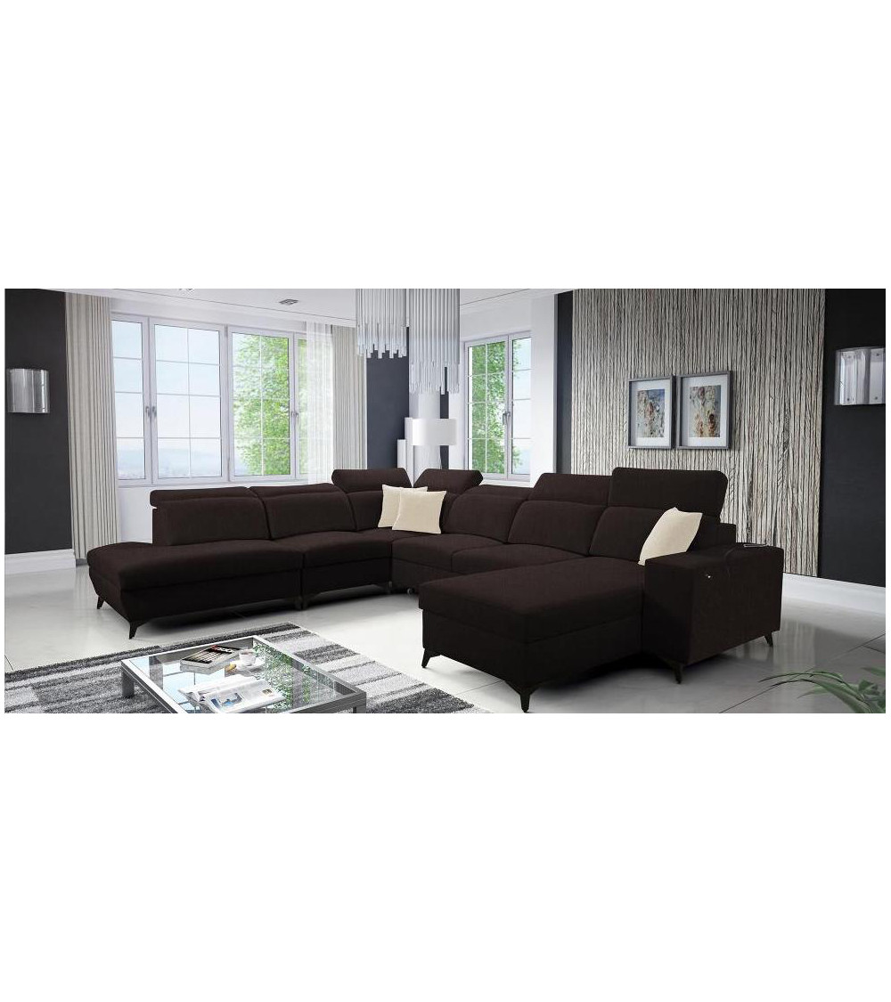 Canapé d'angle convertible BARTONE X MIX 361 x 183 x 300 cm en plusieurs couleurs