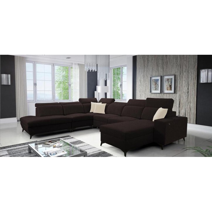 copy of Canapé d'angle reversible ANDRE 202 x 85 cm en plusieurs couleurs