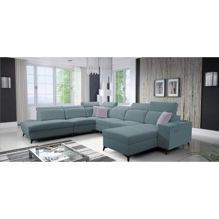 copy of Canapé d'angle reversible convertible ANDRE 202 x 85 cm en plusieurs couleurs