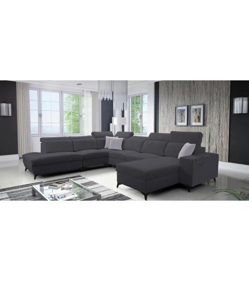 Sofá rinconero convertible BARTONE X MIX 361 x 183 x 300 cm en varios colores.