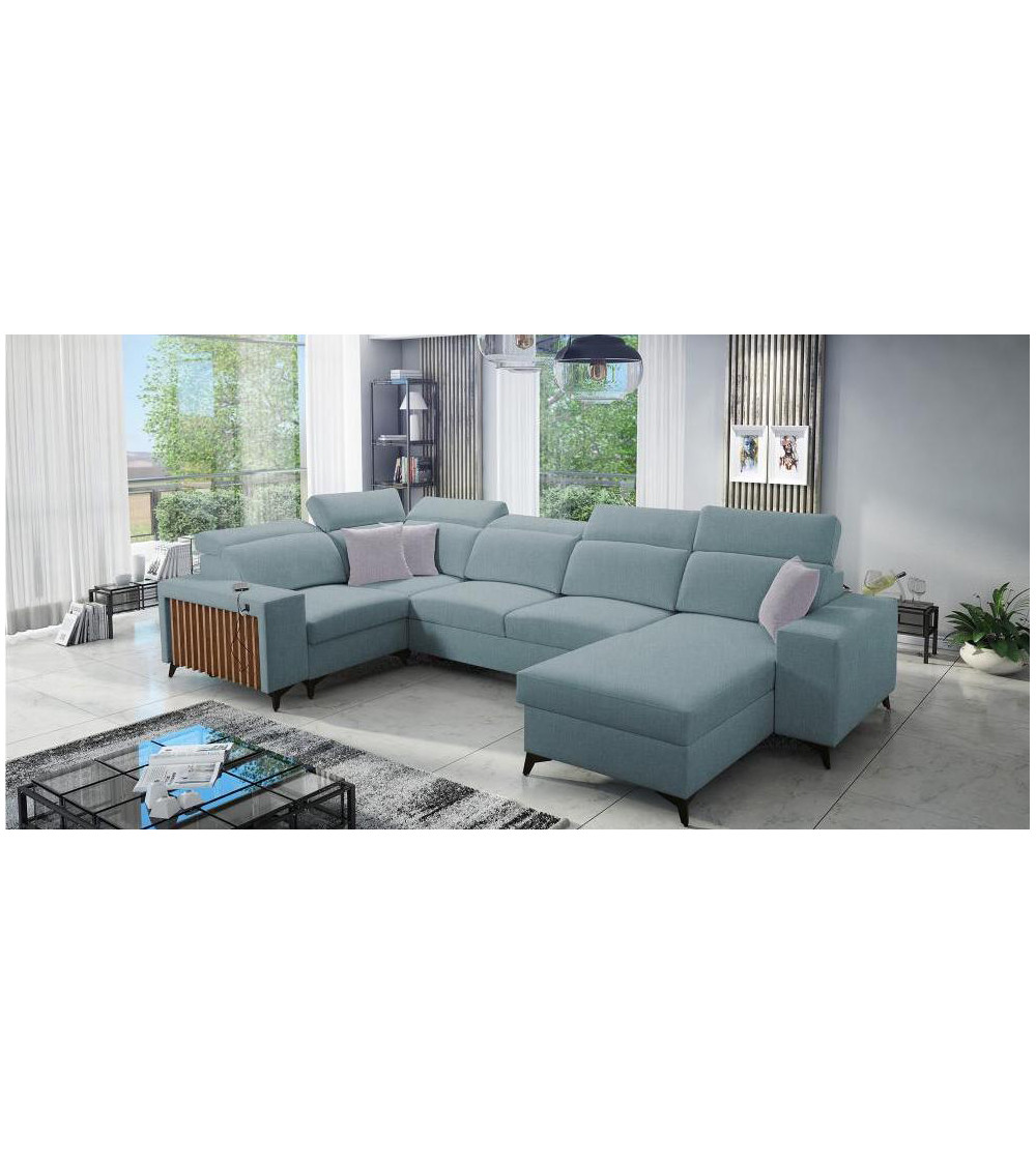 copy of Canapé d'angle reversible convertible ANDRE 202 x 85 cm en plusieurs couleurs